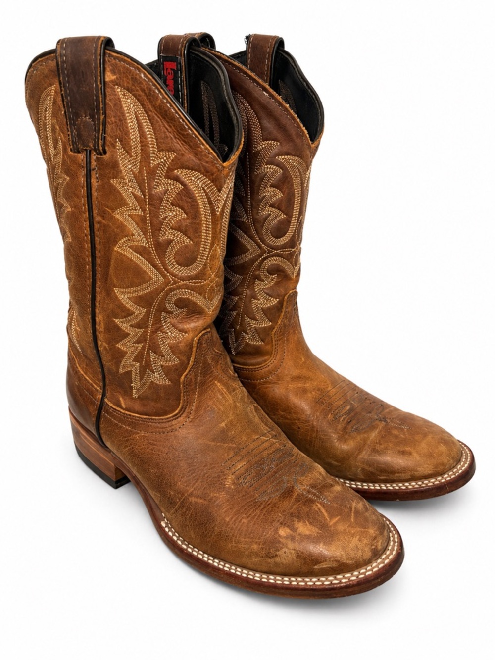 Laredo Women’s 9M Brown Leather Western Cowboy Boots Rodeo Ranch USA